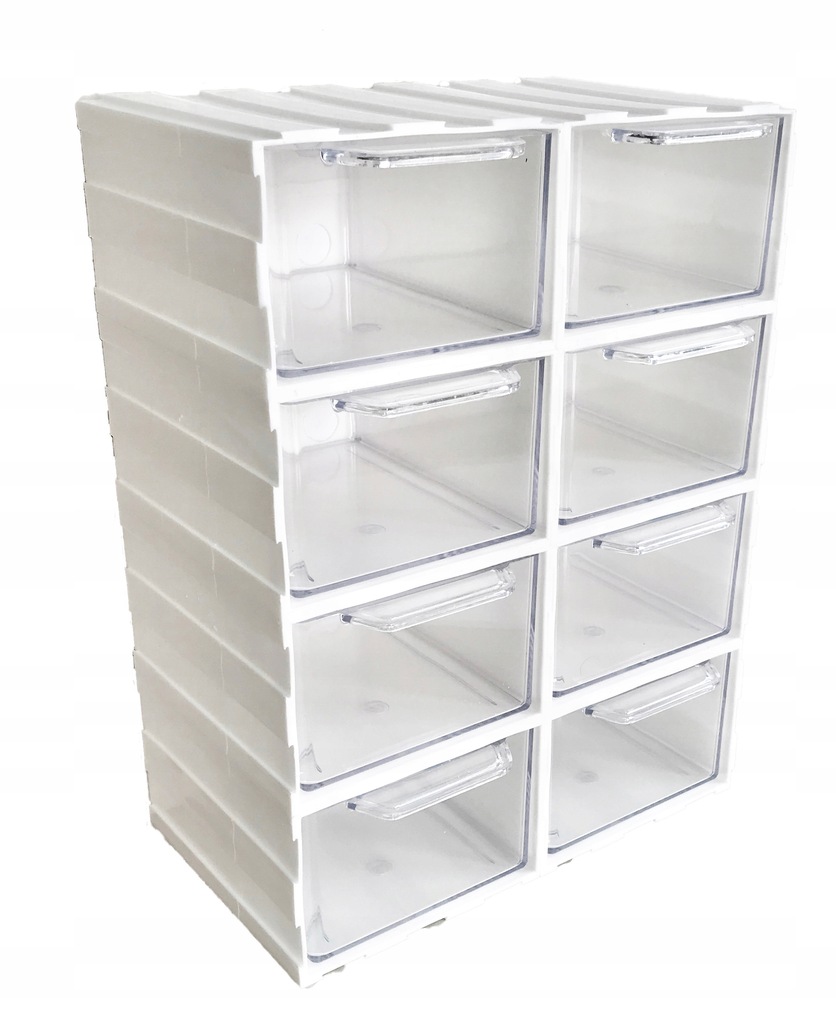 BIAŁY organizer z szufladkami L8B
