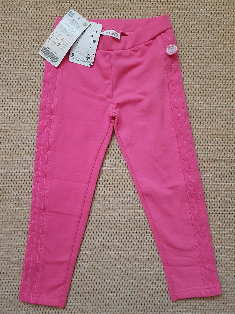 Spodnie dziewczęce z tkaniny dresowej R. 110.