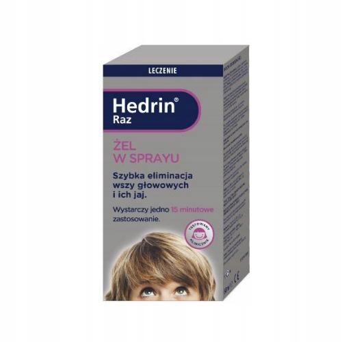 HEDRIN RAZ ŻEL W SPRAYU 60 ML WSZAWICA,wszy,gnidy