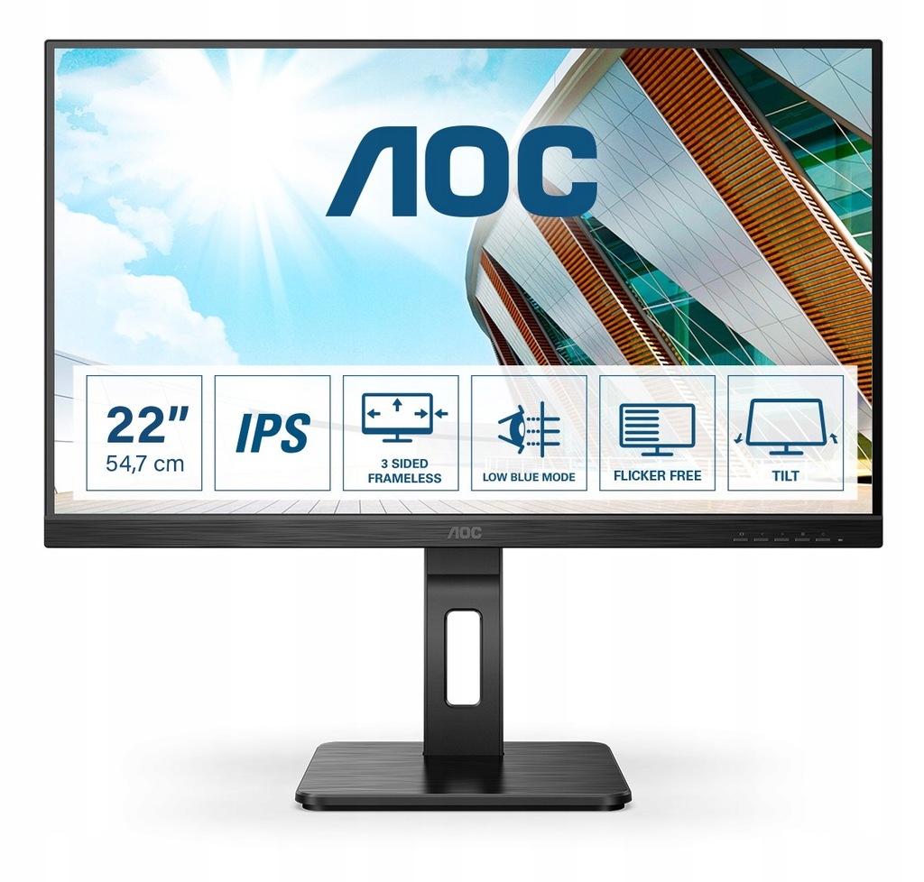 AOC P2 22P2Q monitor LED display 54,6 cm (21.5") 1920 x 1080 px Full HD Cza