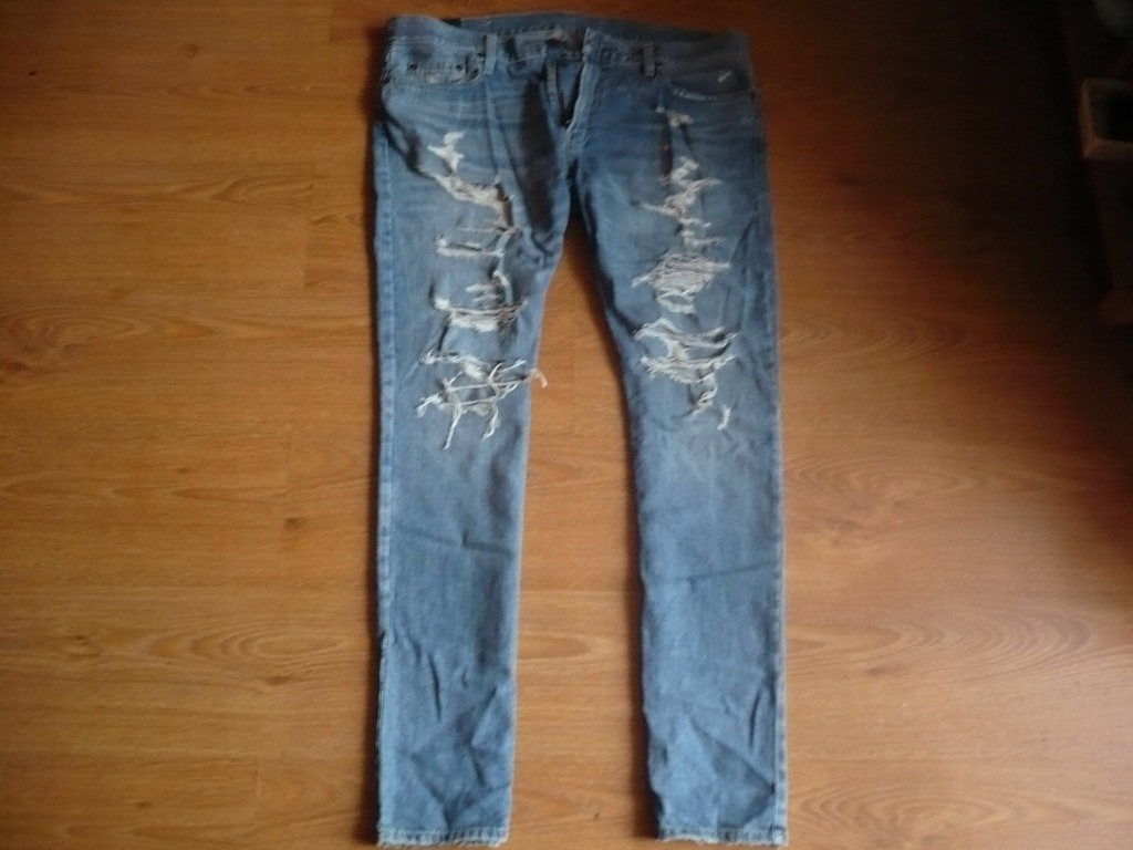 HOLLISTER SKINNY JEANS IDEAŁ 36/32 PAS 98 CM BCM