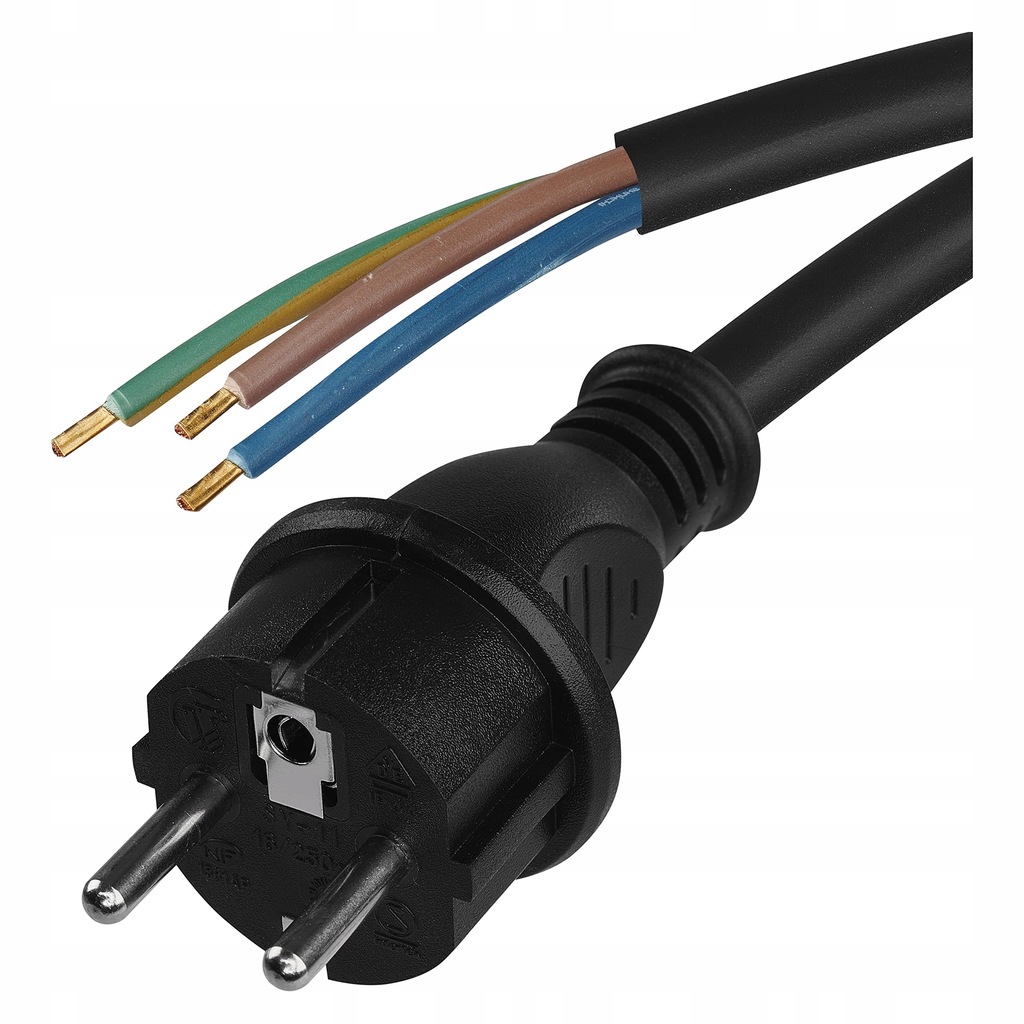 EMOS SY-11 kabel elastyczny -Gu mmi 3x1 mm 5M czarny