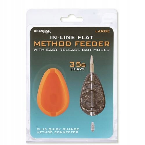 Zestaw podajnik z foremką Drennan In-Line Flat Method Feeder Large 35g