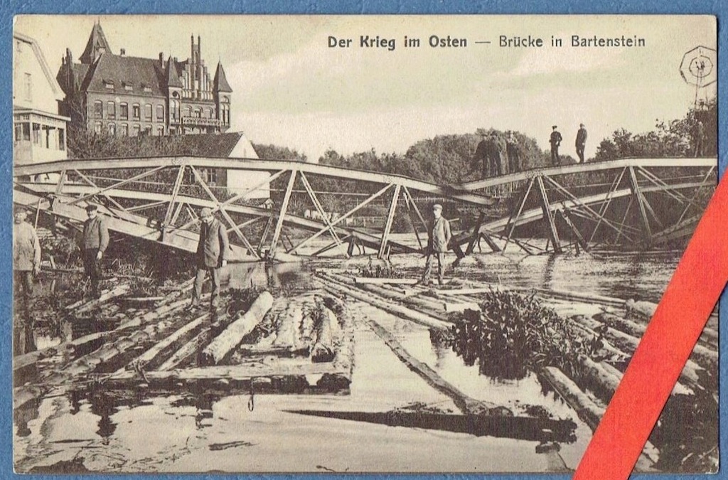 Bartoszyce. Bartenstein. Zniszczony most. D054