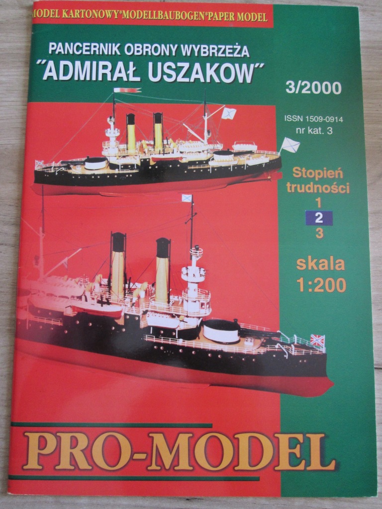 Model kartonowy pancernika OW „Admirał Uszakow”