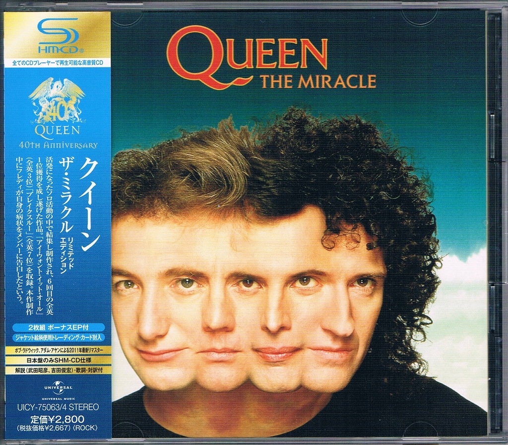 QUEEN - The Miracle ( 2xSHM-CD Ltd 1-st press )