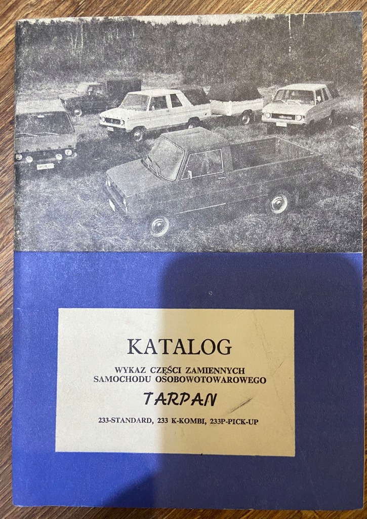 Katalog części wykaz Tarpan 233 rok 1976