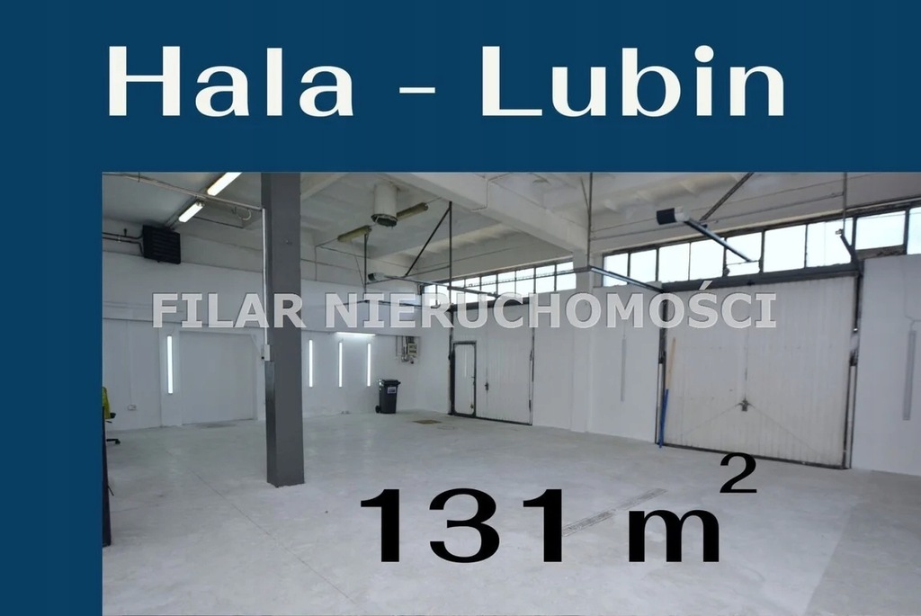 Magazyny i hale, Lubin (gm.), 132 m²