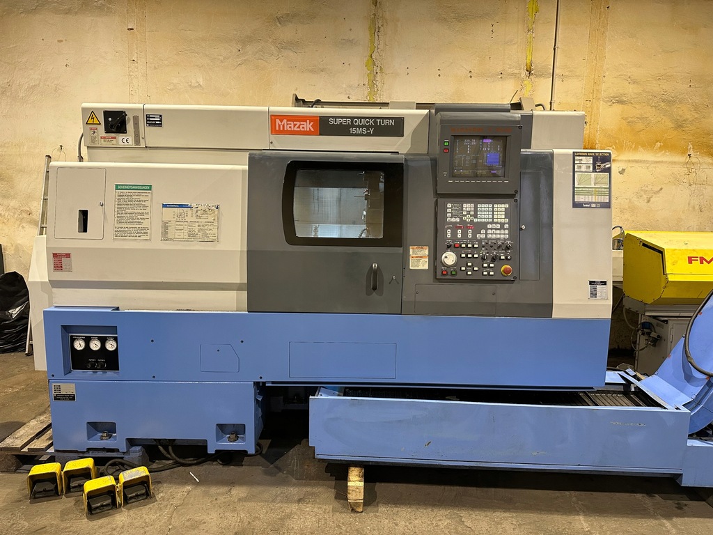 Tokarka CNC Mazak SQT15 *OŚ Y, OŚ C, 2x wrzeciono*