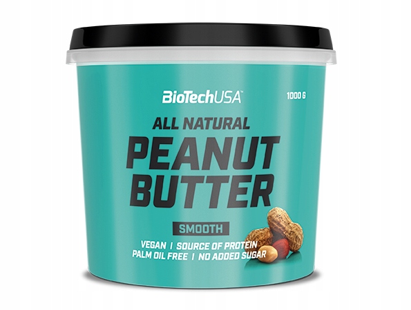 Biotech Peanut Butter masło orzechowe smooth 1000g