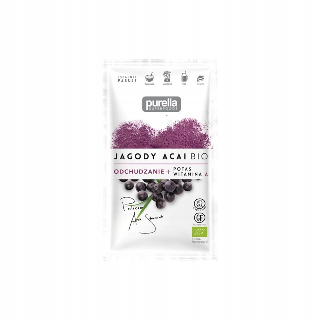 Jagody Acai BIO Odchudzanie Potas + Witamina A 21g