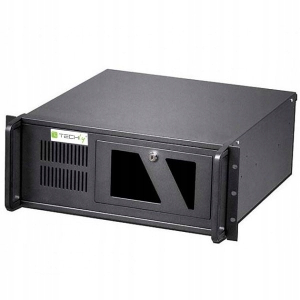 TECHLY Obudowa PC ATX Rack 19 cali 4U, czarna