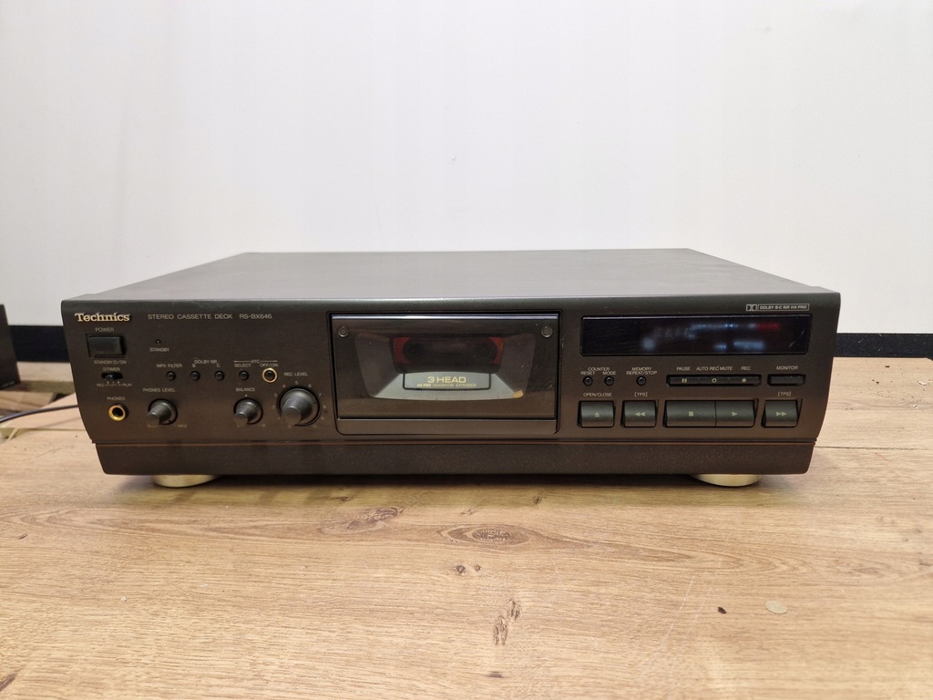 Magnetofon kasetowy Technics RS-BX646 czarny