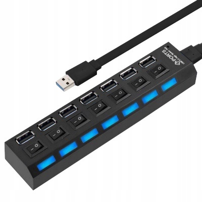 Купить USB-концентратор-разветвитель на 7 портов USB-разветвитель 2.0: отзывы, фото, характеристики в интерне-магазине Aredi.ru