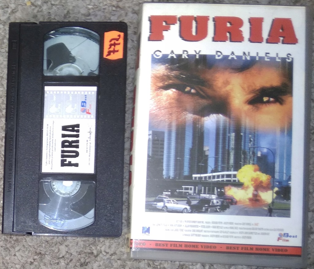 FURIA ! kaseta VHS video ! GARY DANIELS