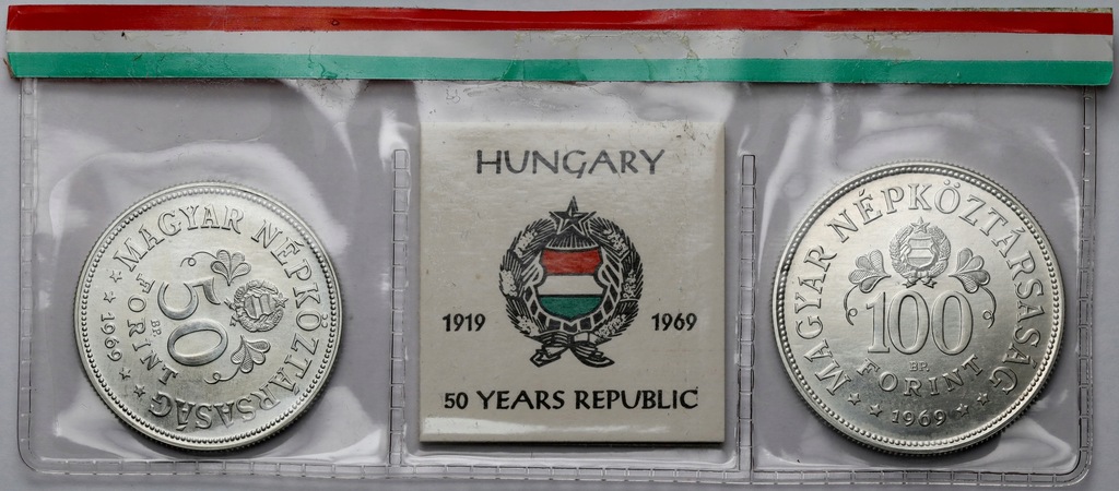 5365. Węgry, 50 i 100 forintów 1969 (2szt)