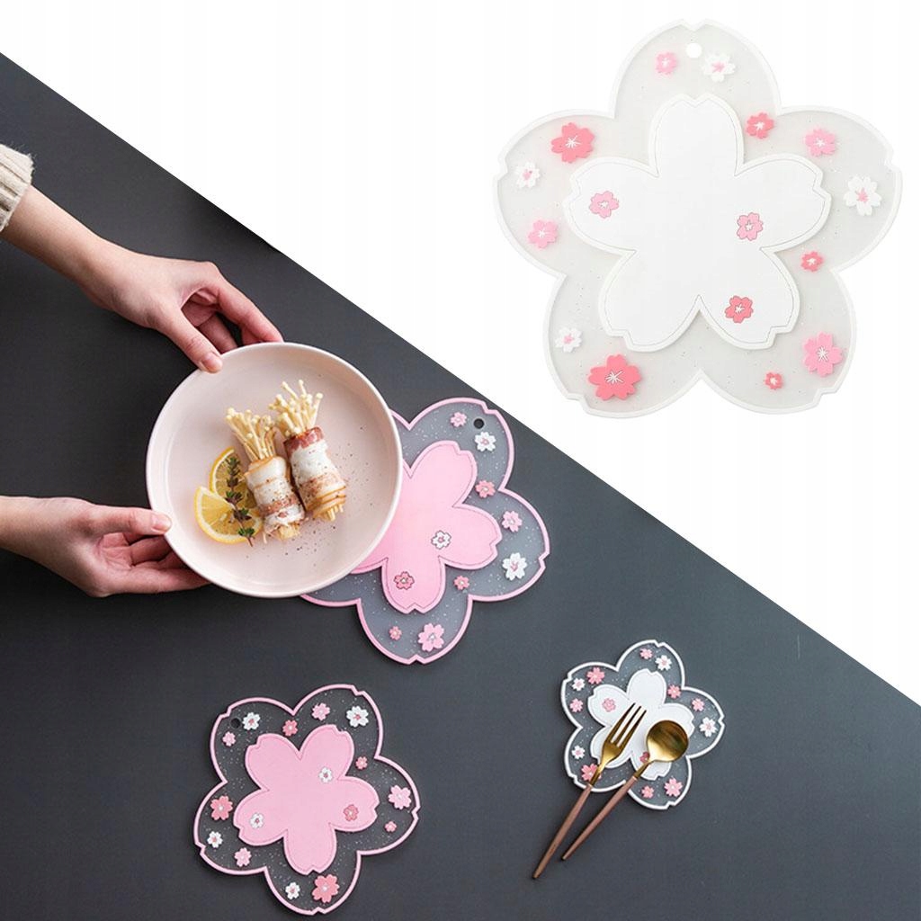 Durable PVC Trivet Mat Coasters Plate Mat Drink Coaster for White 19.5cm