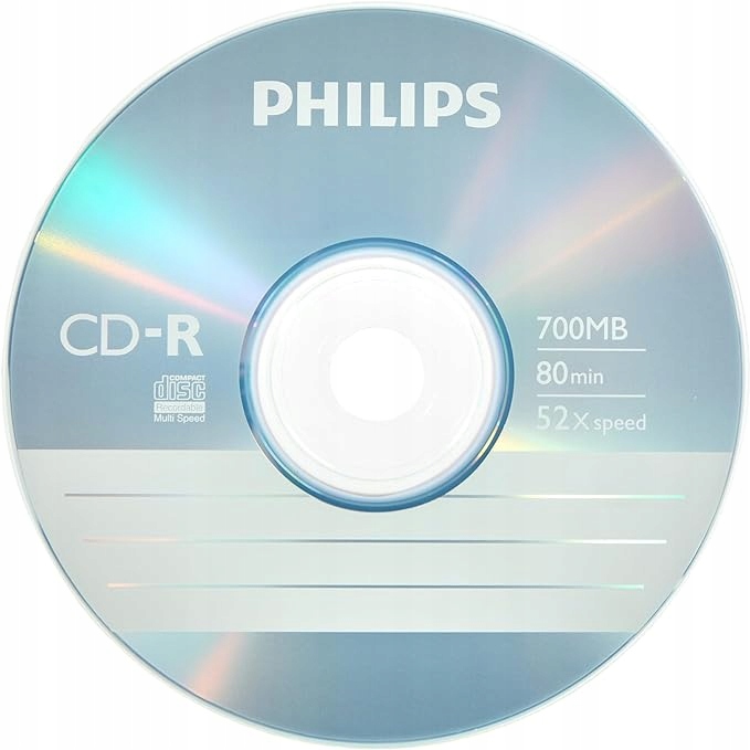 T3484 PHILIPS/VERBATIM ZESTAW PŁYT CD-R 700 MB 10 SZT.