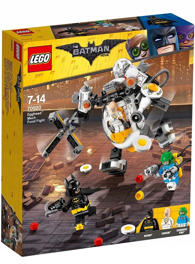 LEGO Batman 70920 Mech Eggheada bitwa na jedzenie