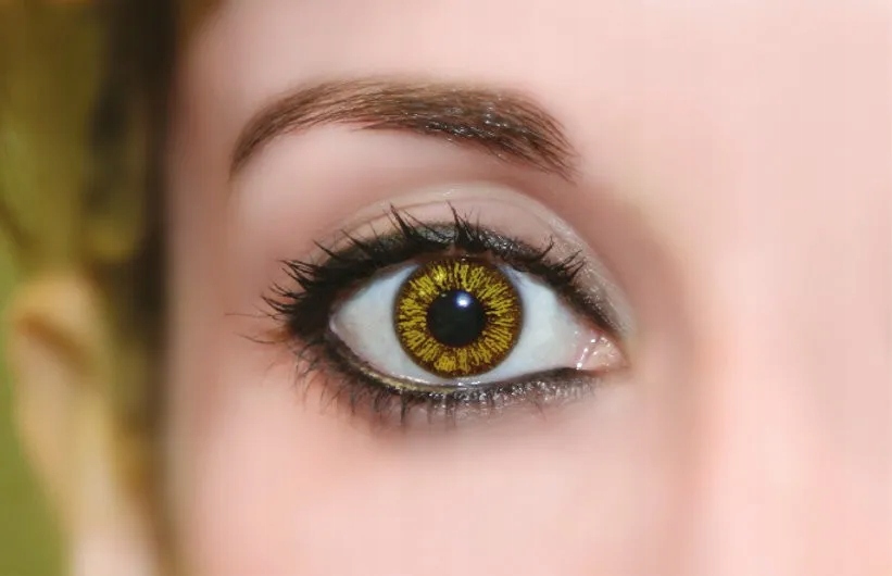Soczewki kolorowe jednodniowe zerówki brązowe oczy