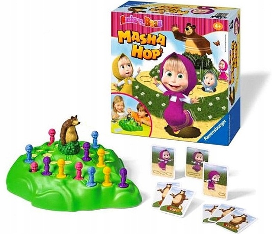 Gra Masza I Niedzwiedz Masha Hop Ravensburger 4 8897632900 Oficjalne Archiwum Allegro