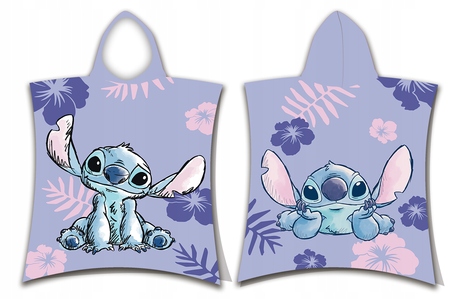 Ręcznik kąpielowy Poncho 50x115 LILO AND STITCH Sticz Bawełniany dziecięcy