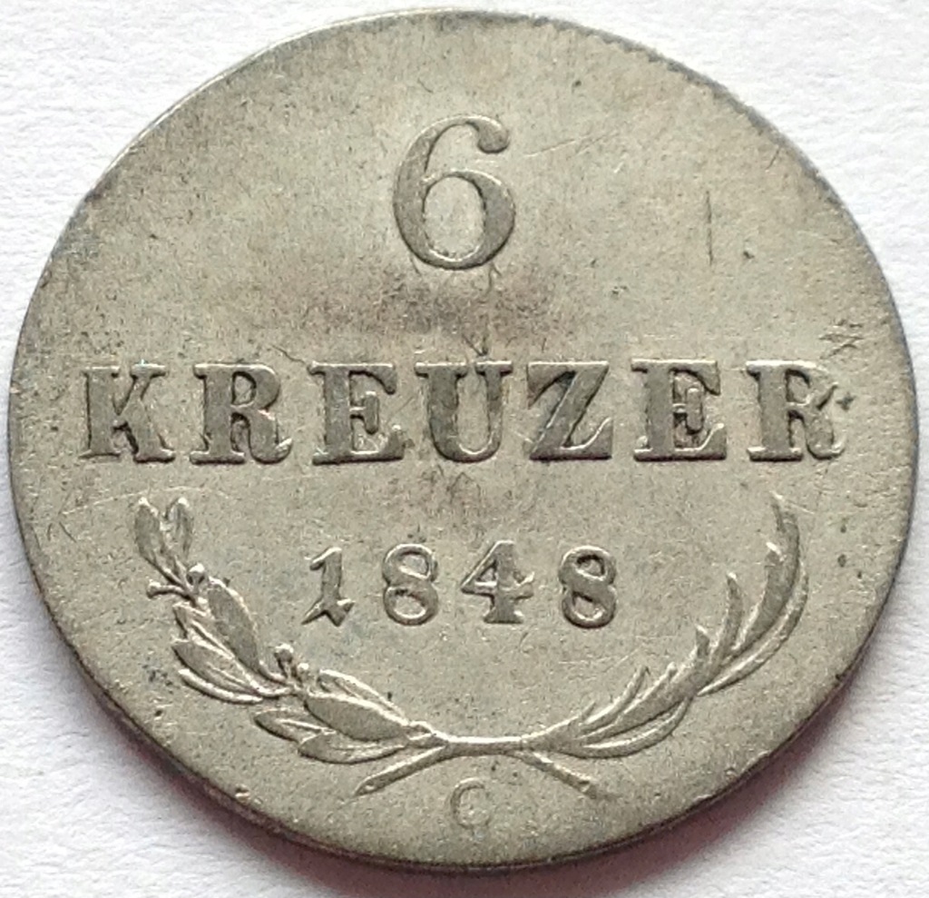 Austria 6 krajcarów 1848