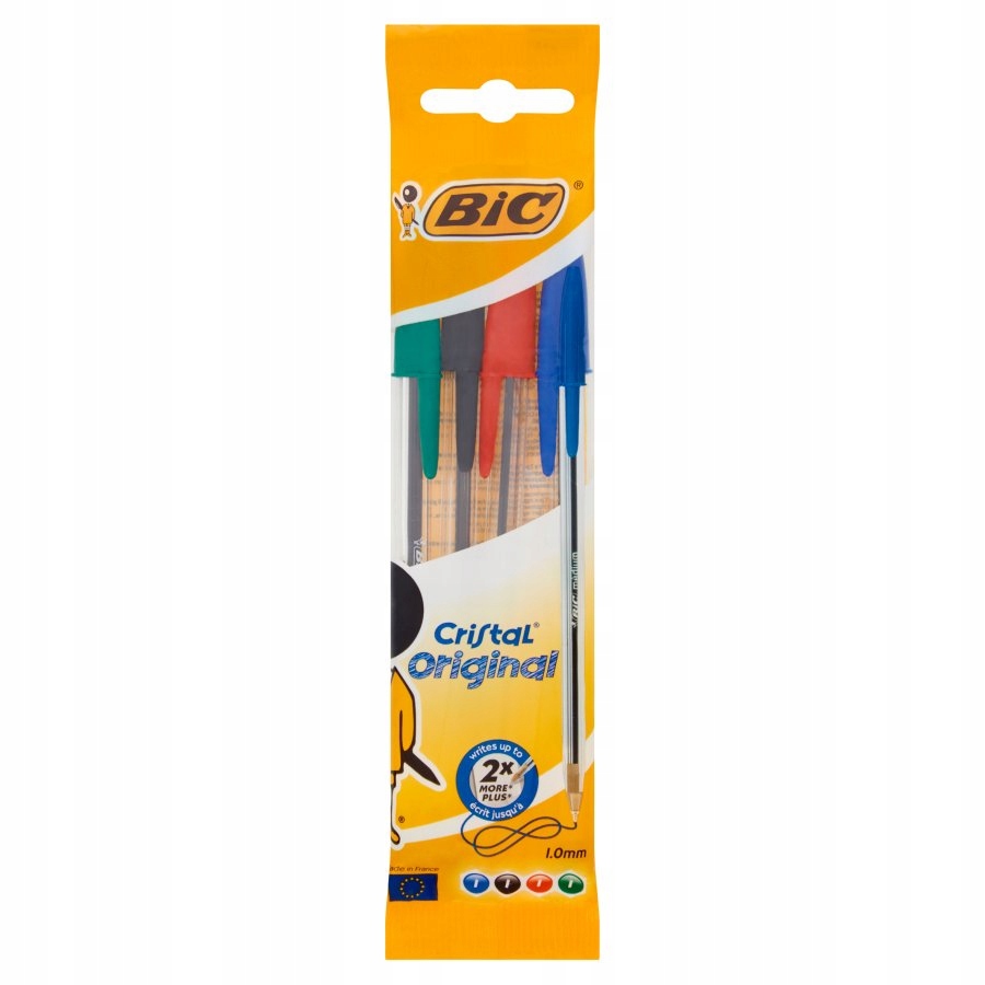 Długopis BIC Cristal Original mix kolorów 4 sztuki