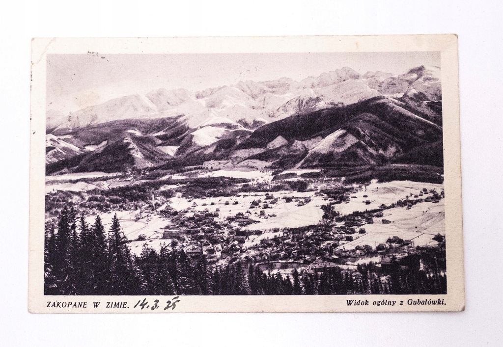 ZAKOPANE - PANORAMA, GÓRY 1935