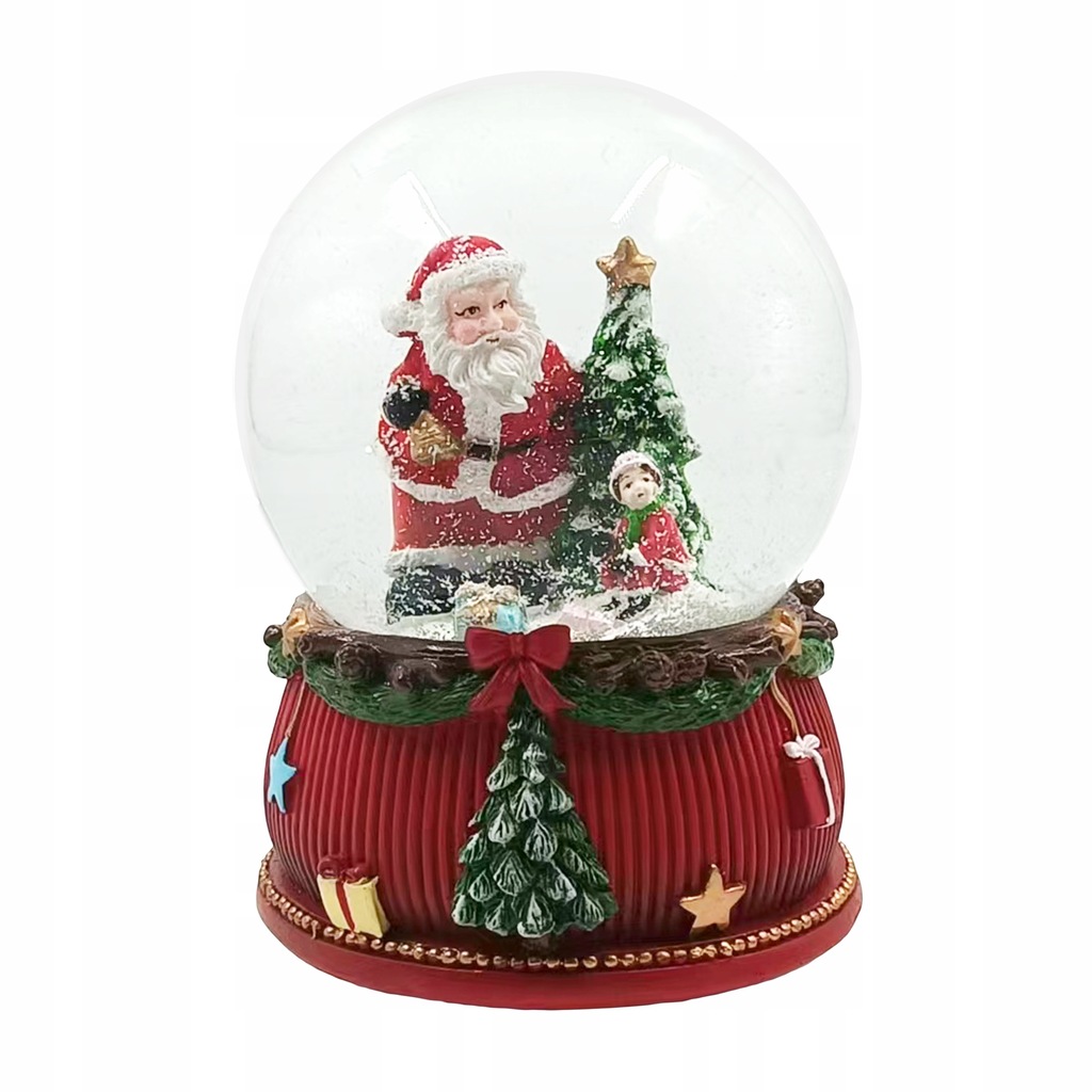 Pozytywka Szklana kula śnieżna z pozytywką świąteczna Boże Narodzenie 100mm