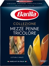 Barilla Mezze Penne Rurki 3 kolory 500g makaron