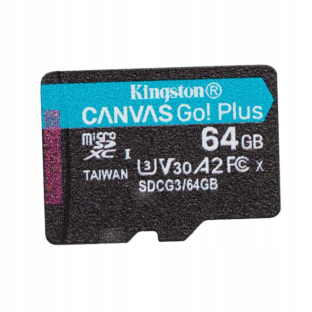 Kingston karta pamięci 64GB microSDXC Canvas Go! Plus kl. 10 UHS-I 170 MB/s