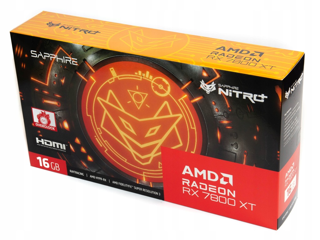 AMD Radeon Sapphire Nitro+ RX7800XT OC 16GB 256bit HDMI DP