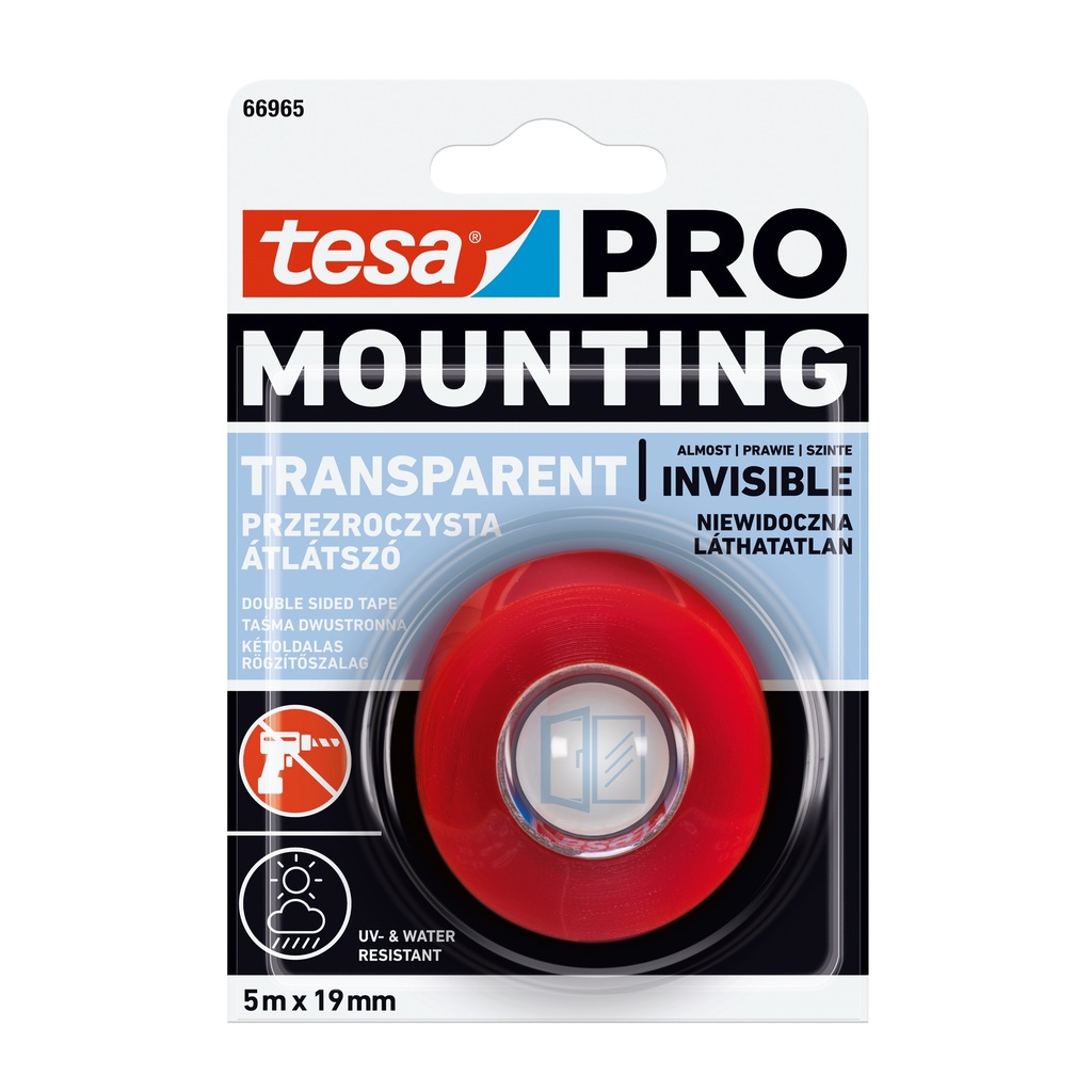 Mounting PRO transparent, 1.5X19, przezroczysta UV