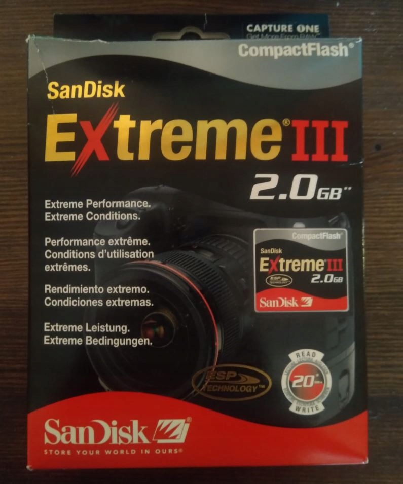 Karta pamięci CompactFlash CF SanDisk Extreme III 2 GB 2GB