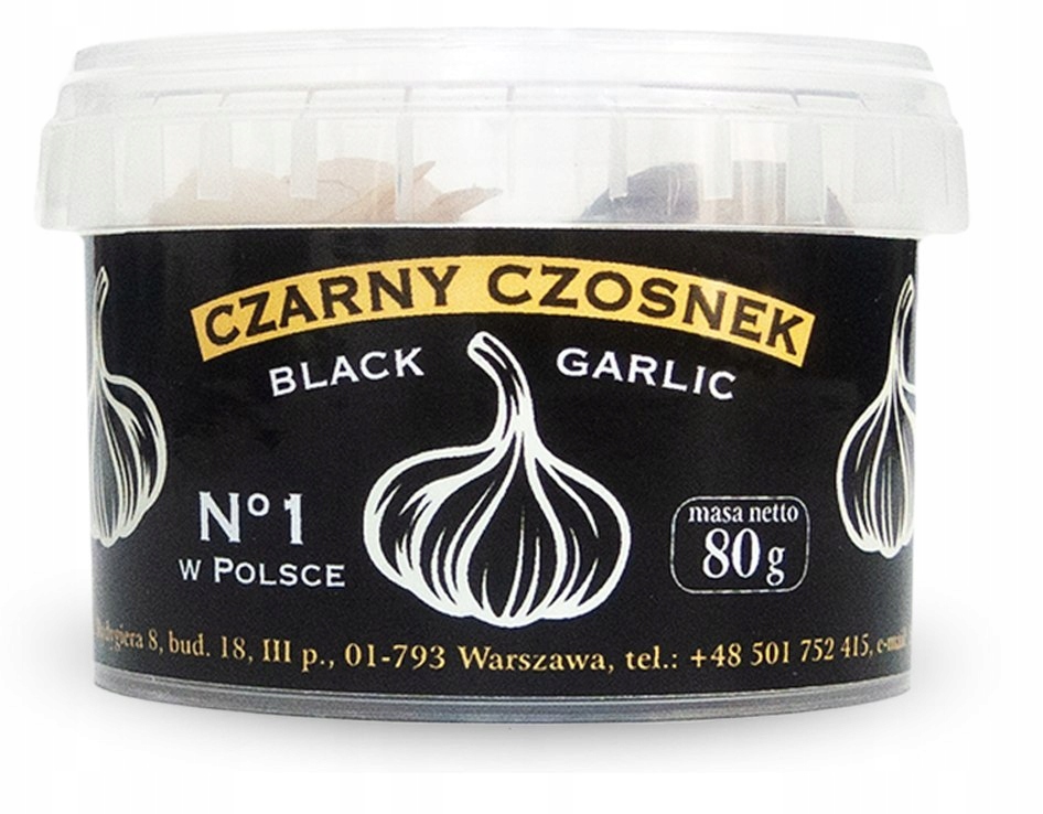 CZARNY CZOSNEK BEZGLUTENOWY BIO 80 g