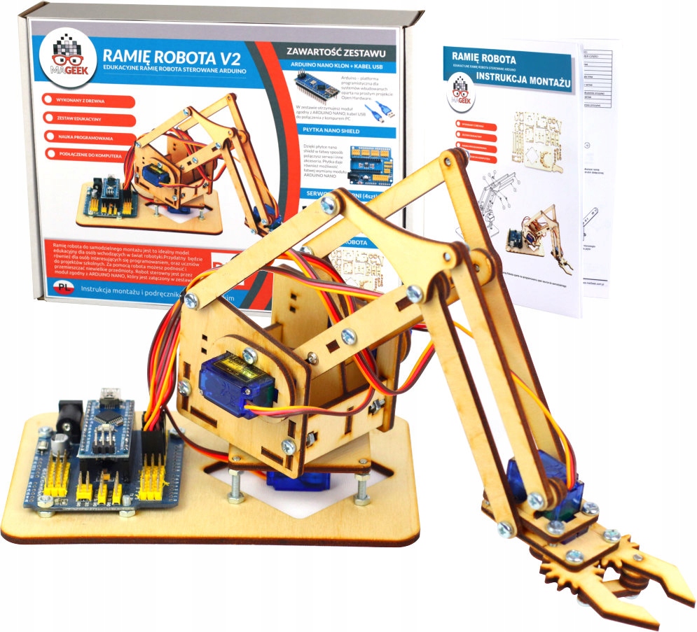 Roboty dla dzieci -Ramię robota ARDUINO StarterKIT
