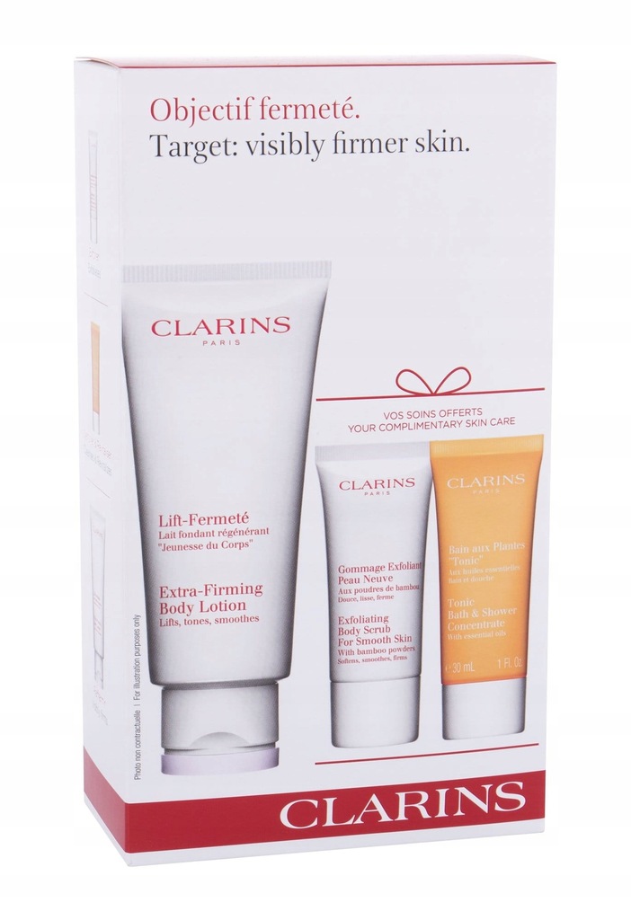 Zestaw Clarins Extra Firming Mleczko Peeling Żel