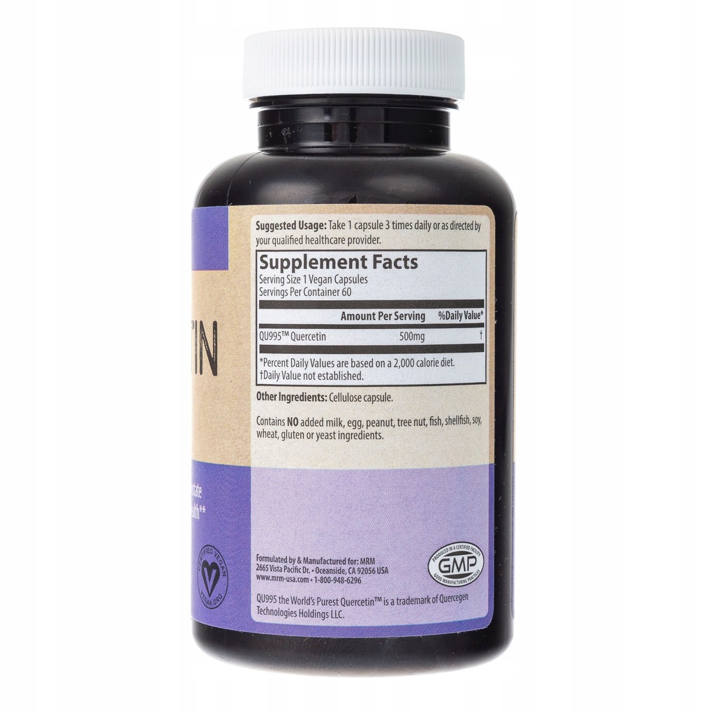 MRM QUERCETIN KWERCETYNA WSPIERA NERKI 60 KAPSUŁEK 7400531050