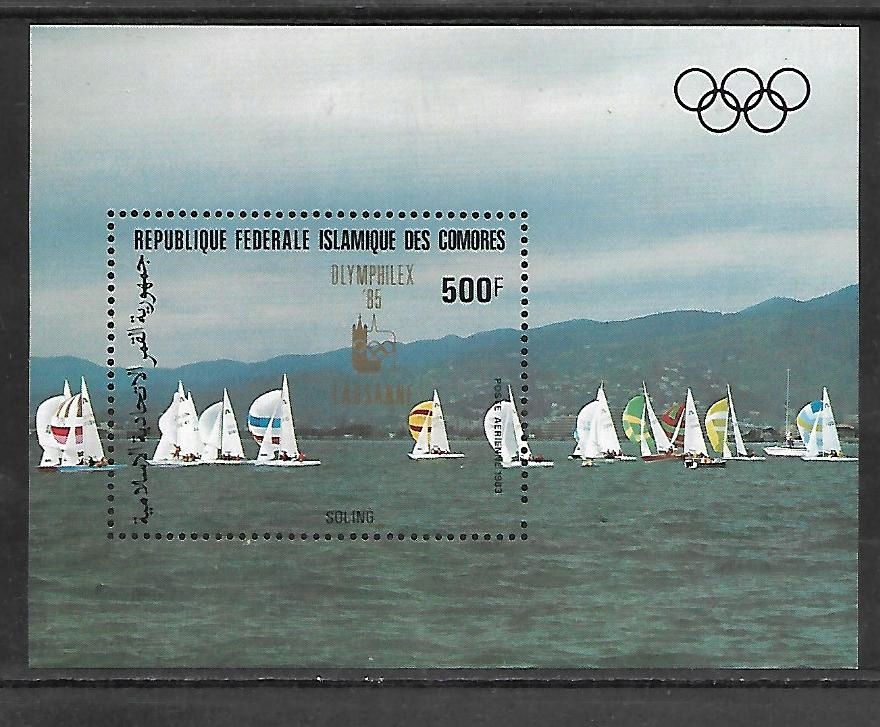 Sport - żaglówka - I.O. Los Angeles 1984 COMORES 1985 ** Mi B-241 (484)