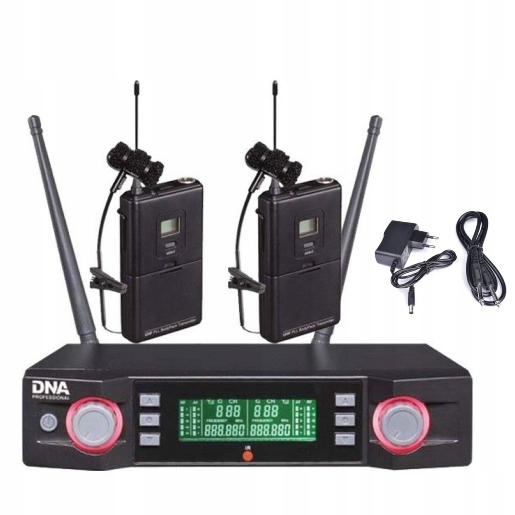 Zestaw dwóch mikrofonów bezprzewodowych DNA VM DUAL do instrumentów