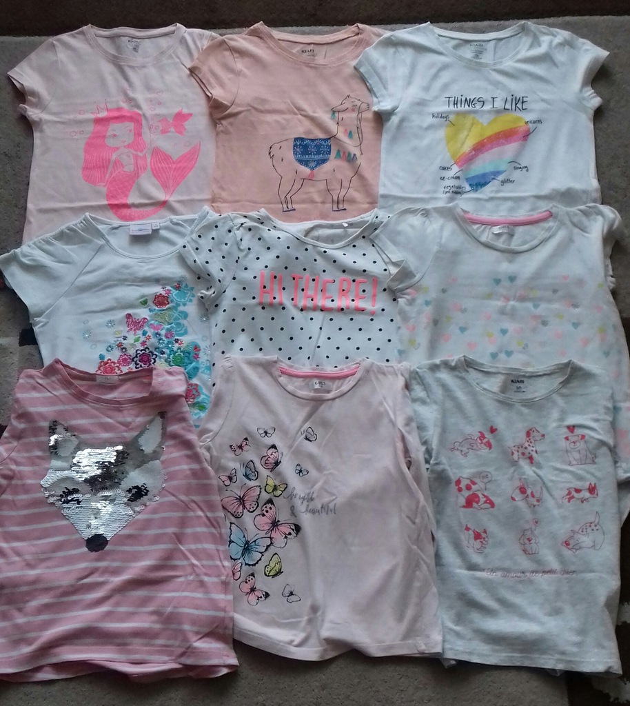 Rozm. 116 zestaw ubrań (t-shirt)dla dziewczynki