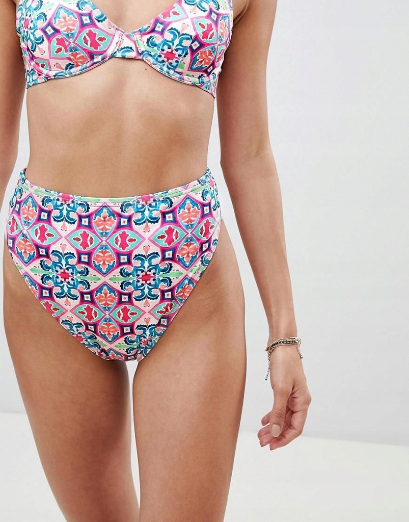 ASOS DESIGN__XDN WZORZYSTY DÓŁ OD BIKINI__XL