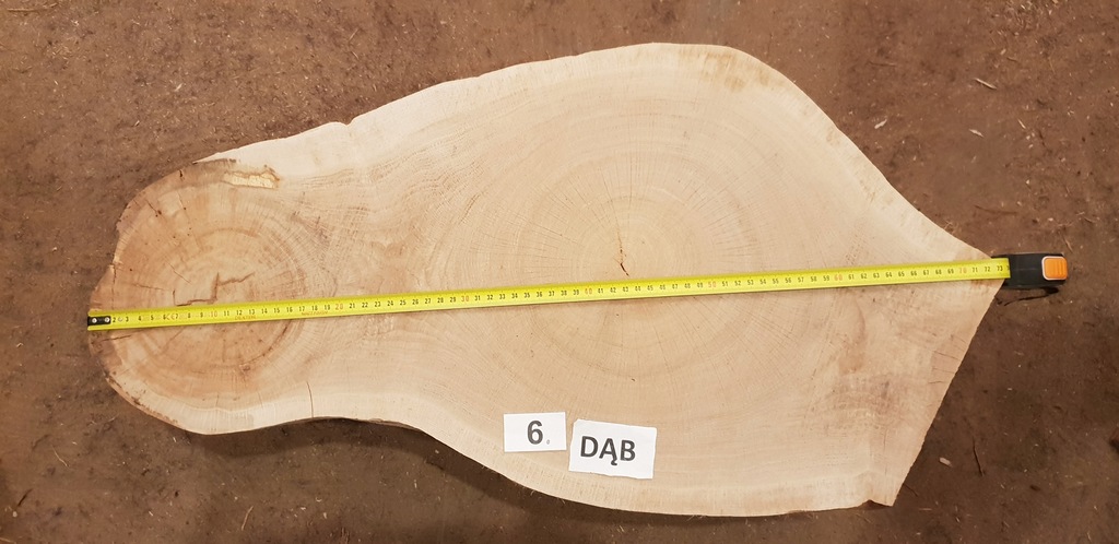 Plaster dębu sezonowany ok 73 cm średnicy