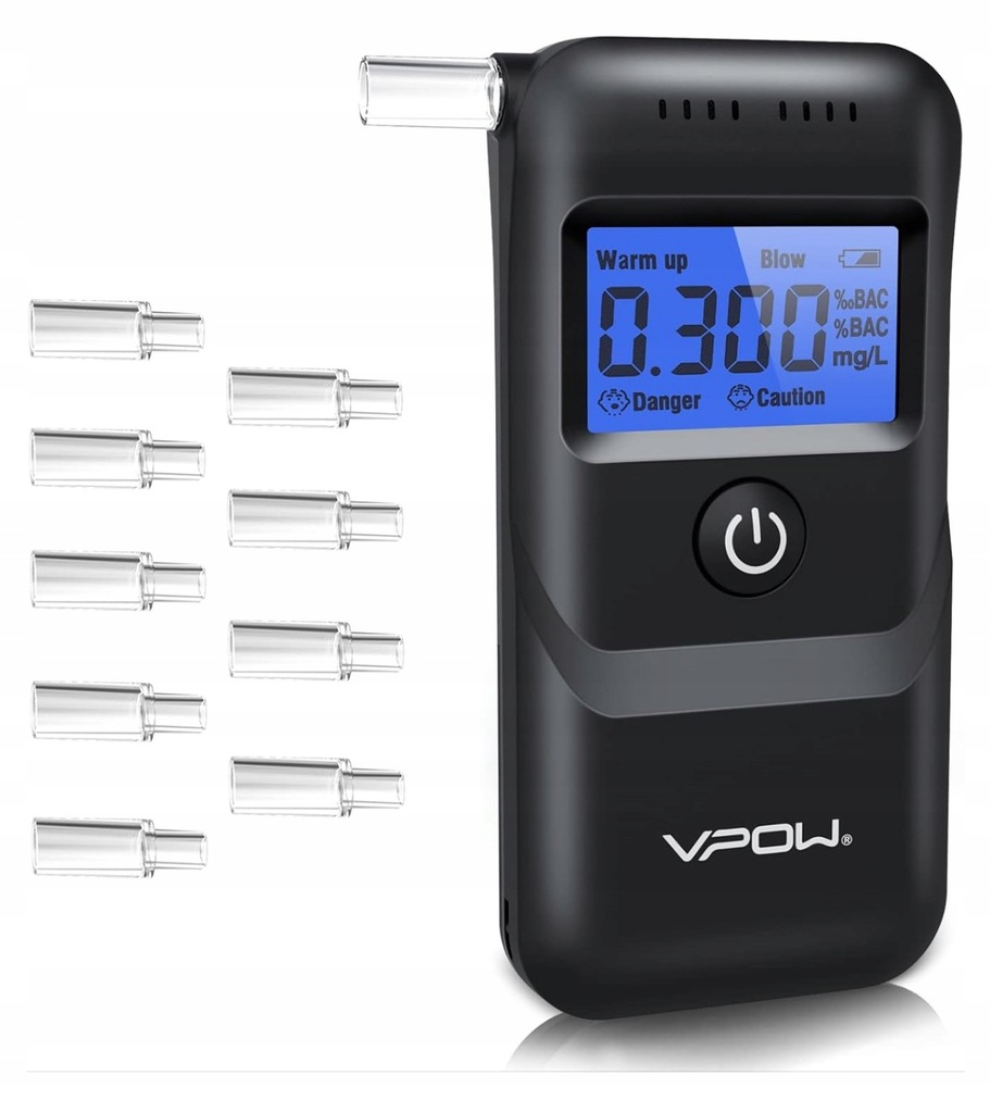 ALKOMAT ALKOTESTER CYFROWY LCD WYMIENNE USTNIKI VPOW