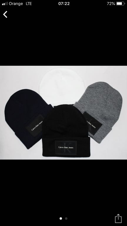 Nowa czarna czapka Calvin Klein