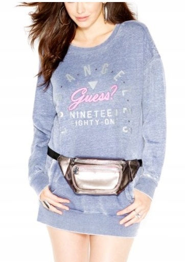 GUESS tunika oversize z kieszeniami i z logo M/L