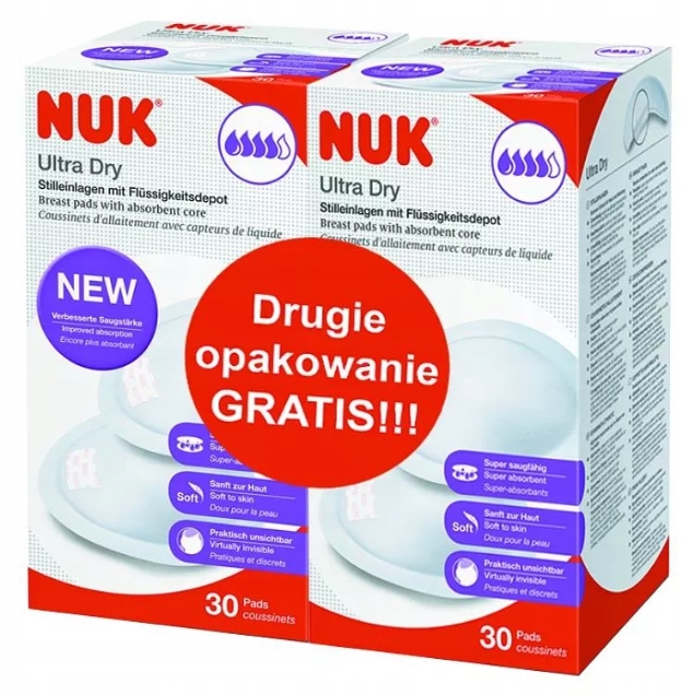 NUK wkładki laktacyjne Ultra Dry Comfort 2x30 szt