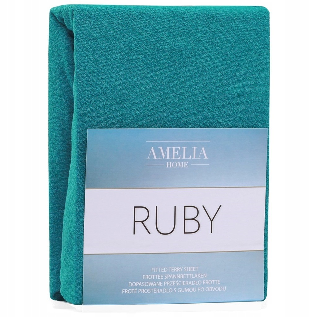 Prześcieradło RUBY frotte 220-240x220 ameliahome - FITTEDFRO AH RUBY TURQUO