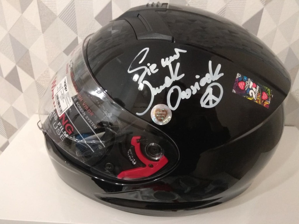 KASK  ZIPP L z autografem Jurka Owsiaka